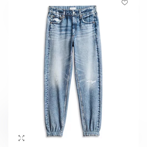 Rag & Bone Miramar Jogger Cotton Terry Sweatpant Jeans - Lynn Distressed Wash